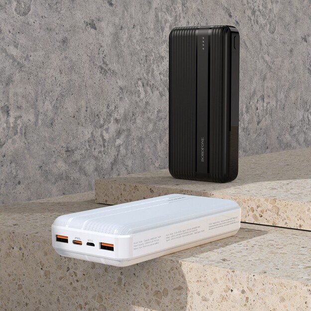 I&scaron;orinė baterija Power Bank Borofone BJ9A Type-C PD+Quick Charge 3.0 (3A) 20000mAh balta 3