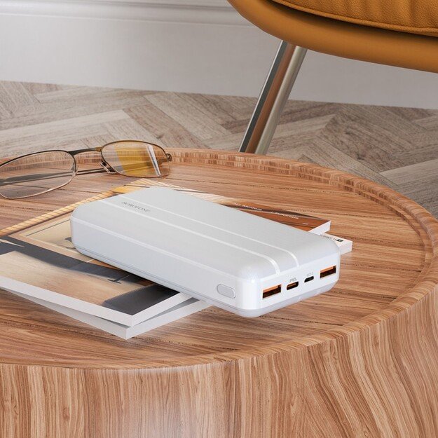 I&scaron;orinė baterija Power Bank Borofone BJ9A Type-C PD+Quick Charge 3.0 (3A) 20000mAh balta 2