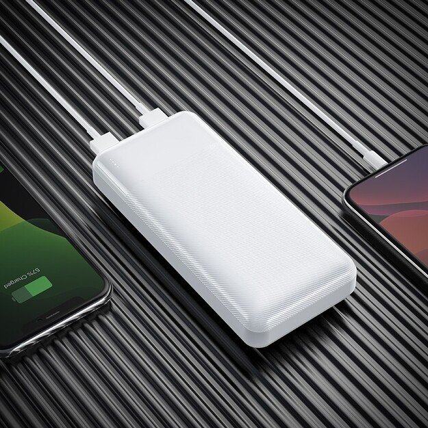 I&scaron;orinė baterija Power Bank Hoco J72A 20000mAh balta 2