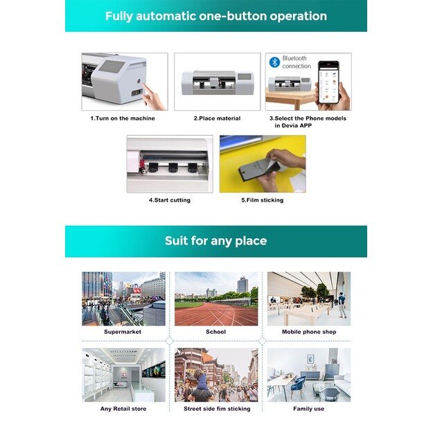 Plėvelių karpymo mechanizmas Devia Intelligent Film Cutting Machine V2 (be ekrano) PT003 4