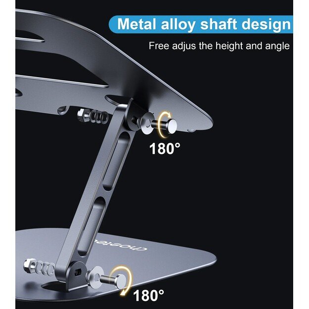 Stovas ne&scaron;iojamam kompiuteriui Choetech H061 pilkas 5
