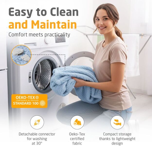 Medisana HB 415 Heated blanket jeans blue 4