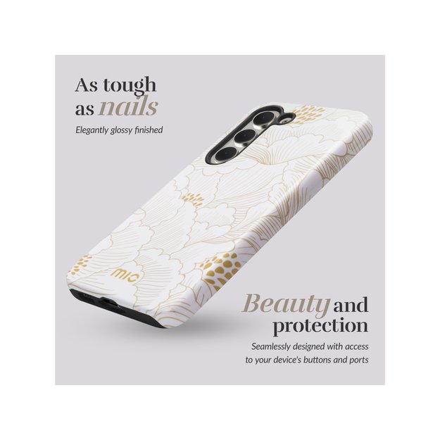 MIO White Roses Magsafe Compatible for Samsung S25 Ultra 5G 5