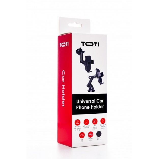 SEEK TOTI Universal Car Suction cup Phone Holder, Black 1