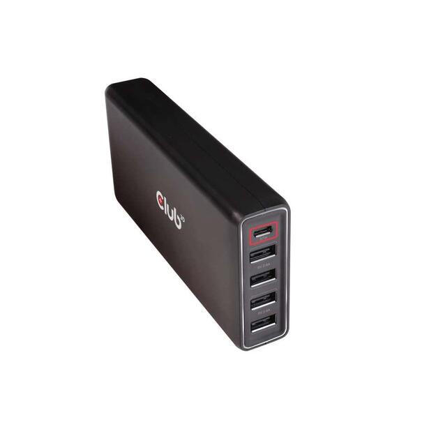 MOBILE CHARGER WALL 5P + CABLE/USB 111W CAC-1903EU CLUB3D