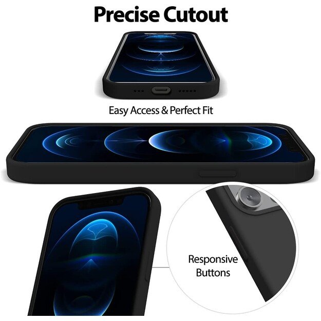 Dėklas Mercury Silicone Case Samsung A165 A16 4G/A166 A16 5G juodas 3