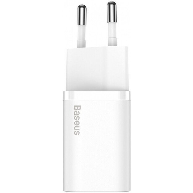 Įkroviklis Baseus Super Si 25W USB-C + USB-C to USB-C cable 1.0m baltas TZCCSUP-L02 2