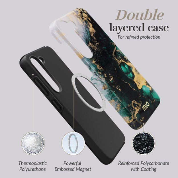 MIO Green Marble Magsafe Compatible for Samsung S24 FE 5G 4