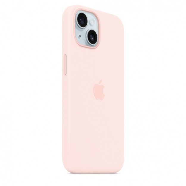 MT0U3ZM/A iPhone 15 Silicone Case with MagSafe, Light Pink 1