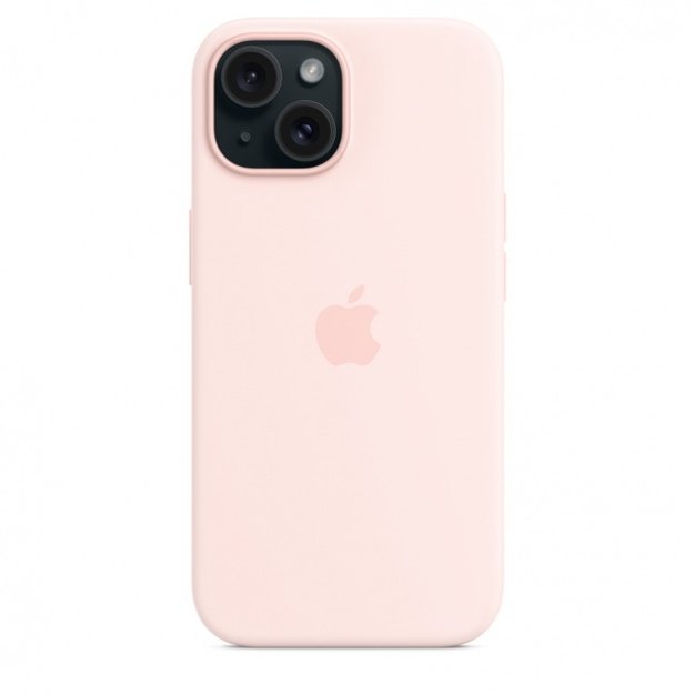 MT0U3ZM/A iPhone 15 Silicone Case with MagSafe, Light Pink