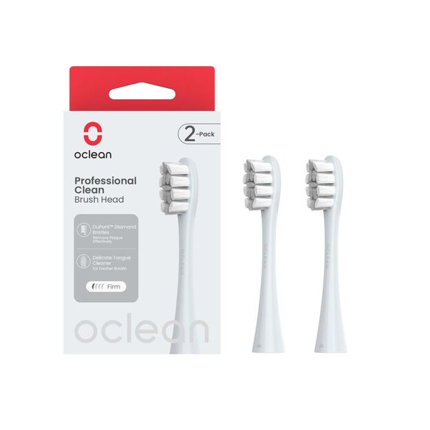 Oclean Professional Clean Brush Head P1C9 Silver 2pcs 1