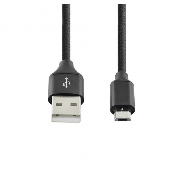 SEEK TOTI USB A to Micro USB, 1m Braided cable 2A, Black 1