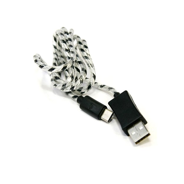 T-LC24 LED Lightning to USB cable 2A 1 m Black