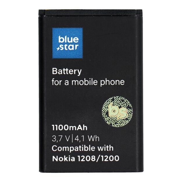 Battery for Nokia 1208 / 1200 / C1 / 1616 / 1800 1100 mAh Blue Star