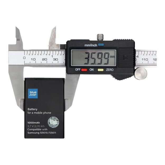 Battery for Samsung S5610 / S5611 / L700 / S3650 / S5620 / B3410 / S5260 1000 mAh Blue Star Premium 3