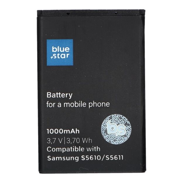 Battery for Samsung S5610 / S5611 / L700 / S3650 / S5620 / B3410 / S5260 1000 mAh Blue Star Premium
