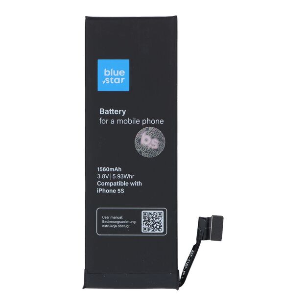 Battery for iPhone 5S 1560 mAh Blue Star HQ