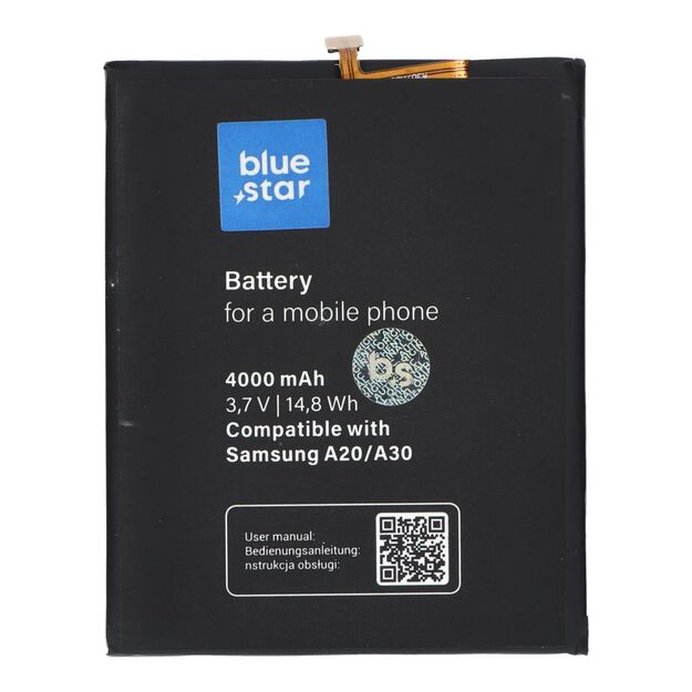 Battery for Samsung A20 / A30 / A30S / A50 4000 mAh Blue Star Premium