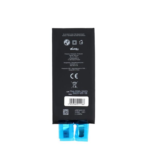 Battery without BMS for iPhone XR 2942 mAh Blue Star HQ 1