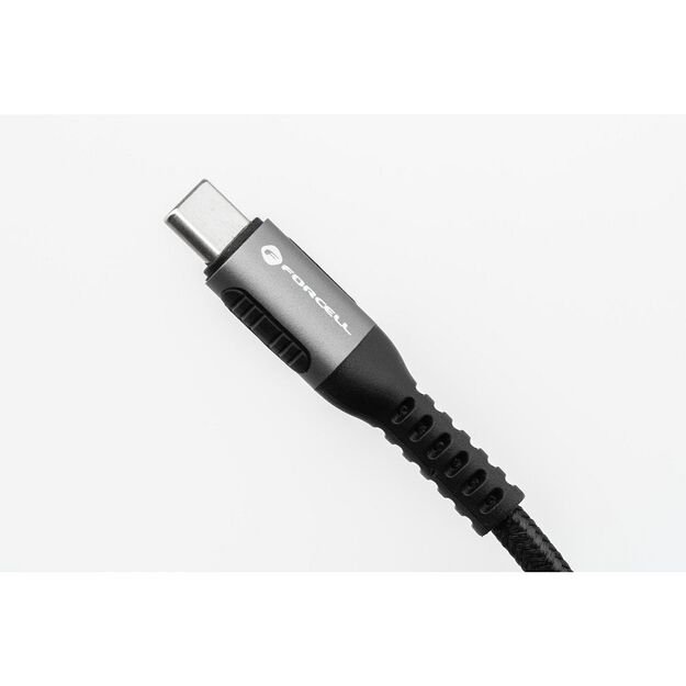 Cable USB C to Lightning Forcell F-Energy PD 3A 27W Cafule 2 m C259 black 2