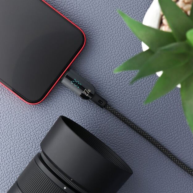 Cable USB C to Lightning Forcell F-Energy PD 3A 27W Digital 1,2 m C276 black 3