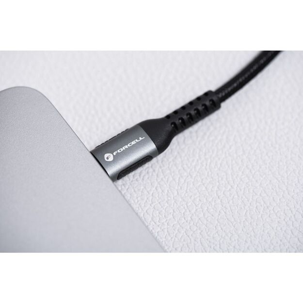 Cable USB C to Lightning Forcell F-Energy PD 3A 27W Cafule 0,25 m C259 black 6
