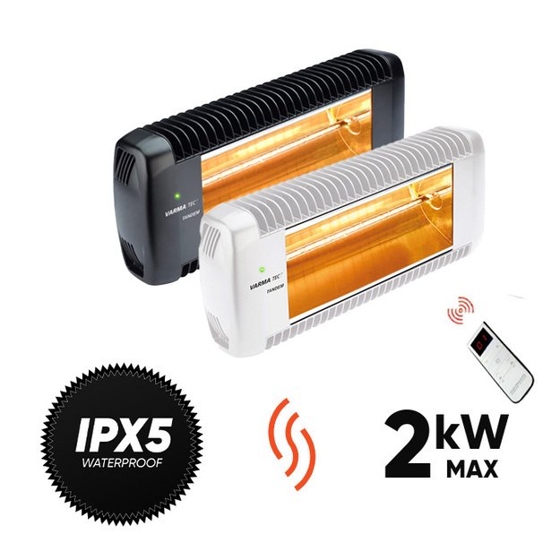 Halogeniniai infraraudonųjų spindulių &scaron;ildytuvai VARMA Tamdem Radio