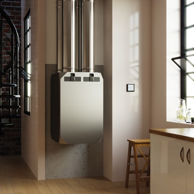 Entalpinis rekuperatorius su pa&scaron;ildytuvu Notus HV, 375 m&sup3;/h 3