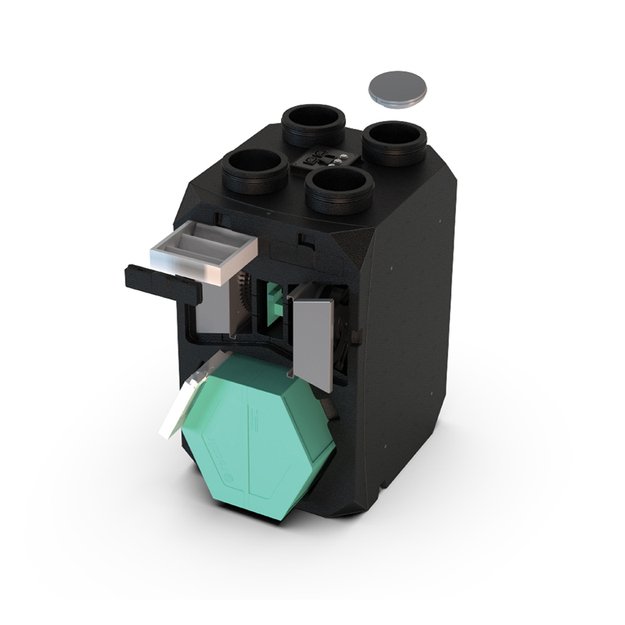 Entalpinis rekuperatorius su pa&scaron;ildytuvu Notus HV, 375 m&sup3;/h