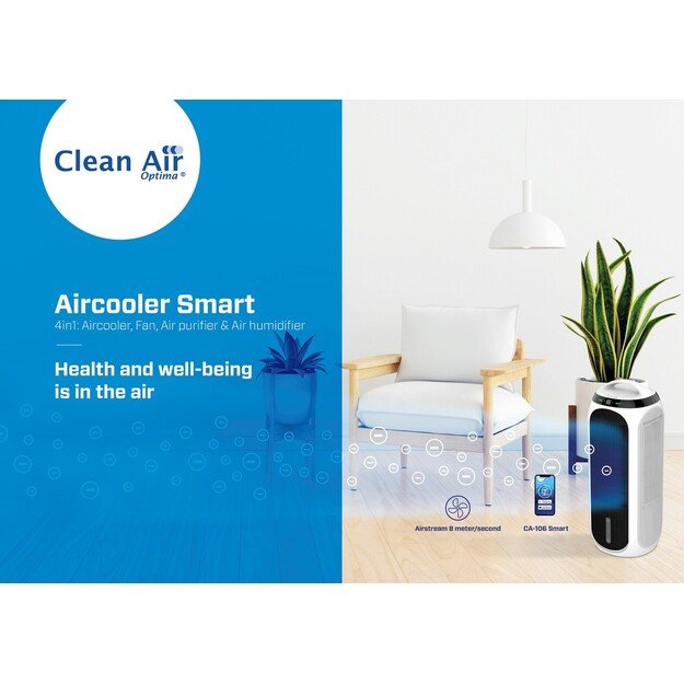 4in1  oro vėsintuvas, oro valytuvas, drėkintuvas ir ventiliatorius CA-106 Smart HEPA 14
