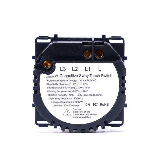 Vienpolis sensorinis jungiklis &ndash; perjungėjas Feelspot FSSW102L, 800W 2