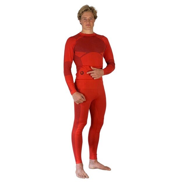 &Scaron;ildantis terminių apatinių rūbų komplektas Glovii GXR su baterija, raudonas