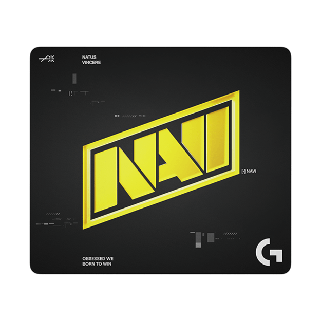 NAVI Mousepad (L 460 x 400 x 3mm) (Juodas) Pelės Kilimėlis