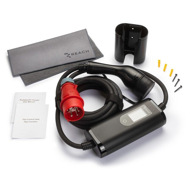 Elektromobilių įkroviklis Reach PEVC5 3 fazės Type2 16A 11kW 5.0m 3