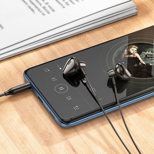 Ausinės Hoco M125 3,5mm juodos 3