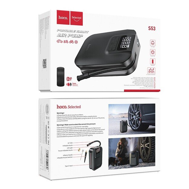 Automobilinis oro kompresorius Hoco S53 Breeze 5