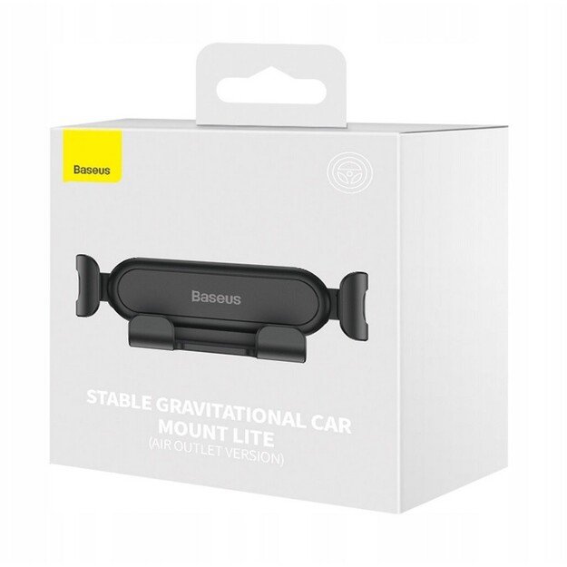 Automobilinis telefono laikiklis Baseus tvirtinamas į ventiliacijos groteles, juodas SUWX010001 5