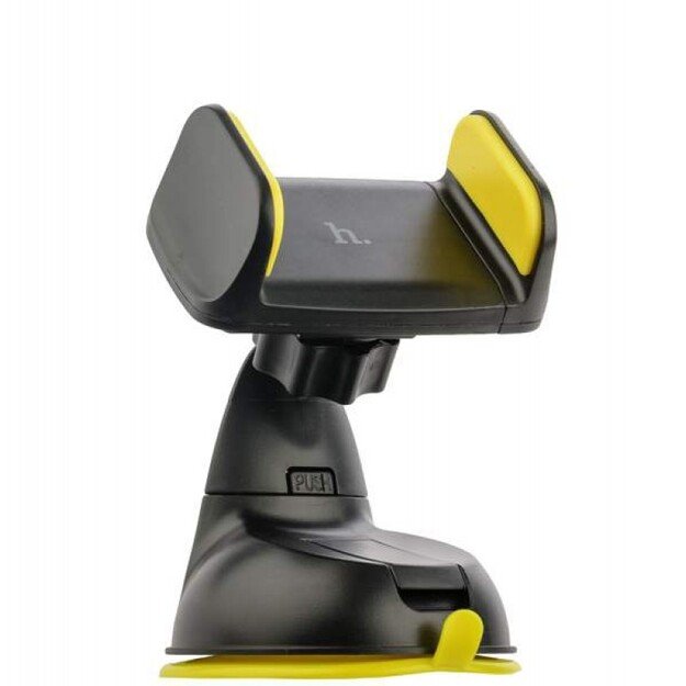 Automobilinis telefono laikiklis Hoco CA5, tvirtinamas prie lango, trumpa-standi kojelė juodas 1