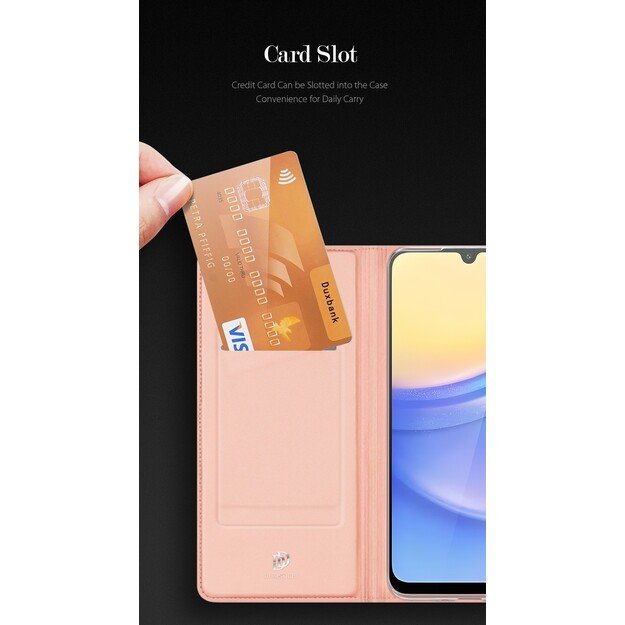 Dėklas Dux Ducis Skin Pro Samsung A165 A16 4G/A166 A16 5G rožinio aukso 2