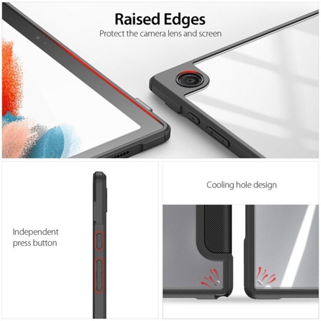 Dėklas Dux Ducis Toby Samsung X200/X205 Tab A8 10.5 2021 juodas 3