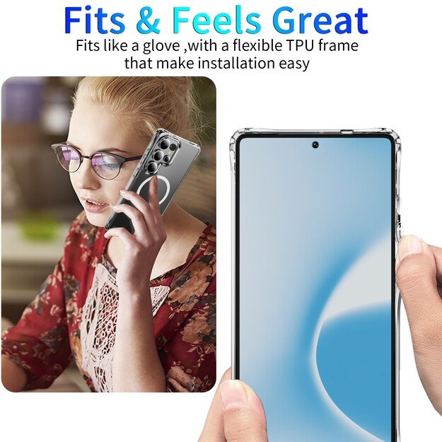 Dėklas Perfectionists Clear Mag Case Samsung S938 S25 Ultra skaidrus 1