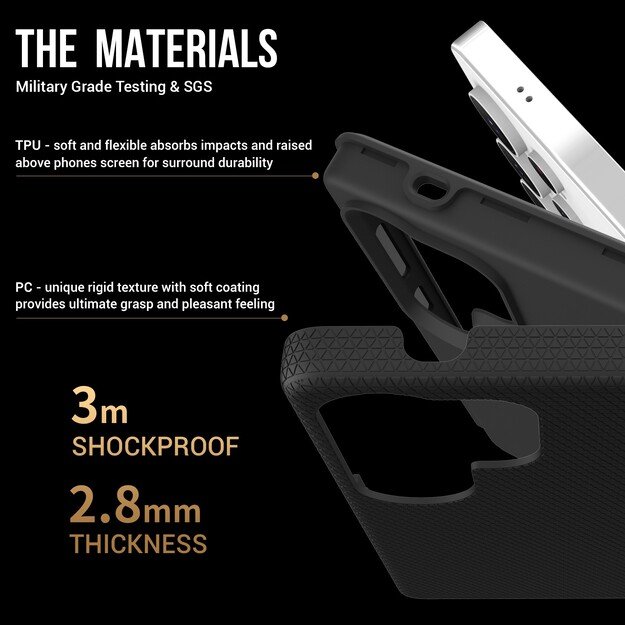 Dėklas Perfectionists Triangle Case Samsung G998 S21 Ultra 5G juodas 3