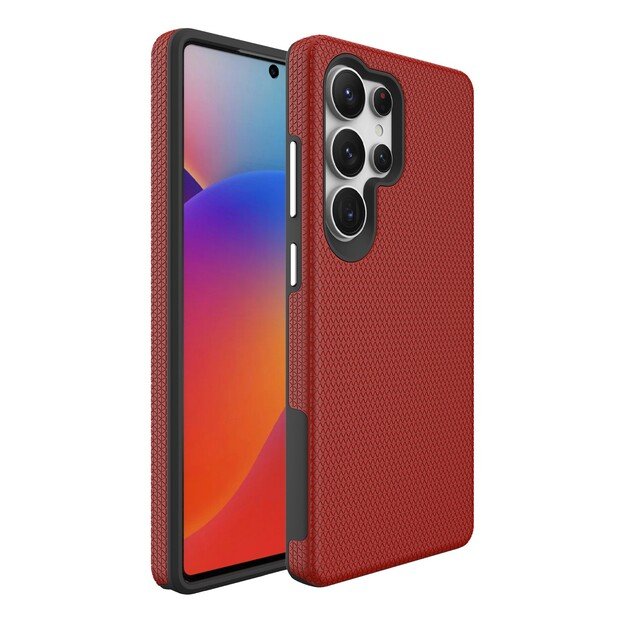 Dėklas Perfectionists Triangle Case Samsung S928 S24 Ultra raudonas 1