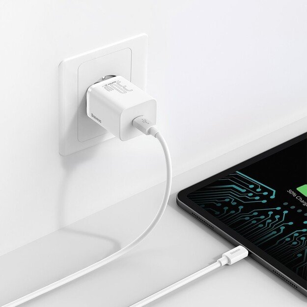 Įkroviklis Baseus Super Si 30W USB-C baltas CCSUP-J02 2