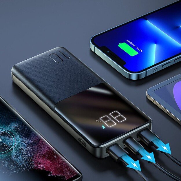 I&scaron;orinė baterija Power Bank Joyroom JR-QP191 22.5W PD QC3.0 AFC 10000mAh juoda 1