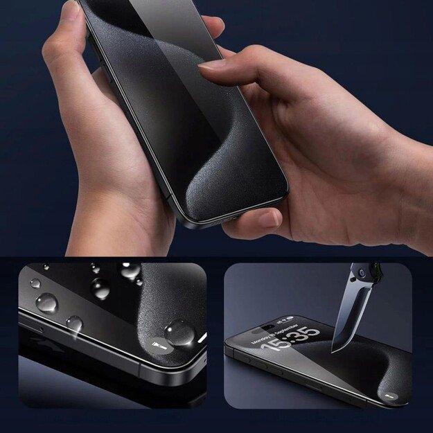 LCD apsauginis stikliukas Tech-Protect Glass Fit+ 2-Pack Google Pixel 9/9 Pro/10/10 Pro 3