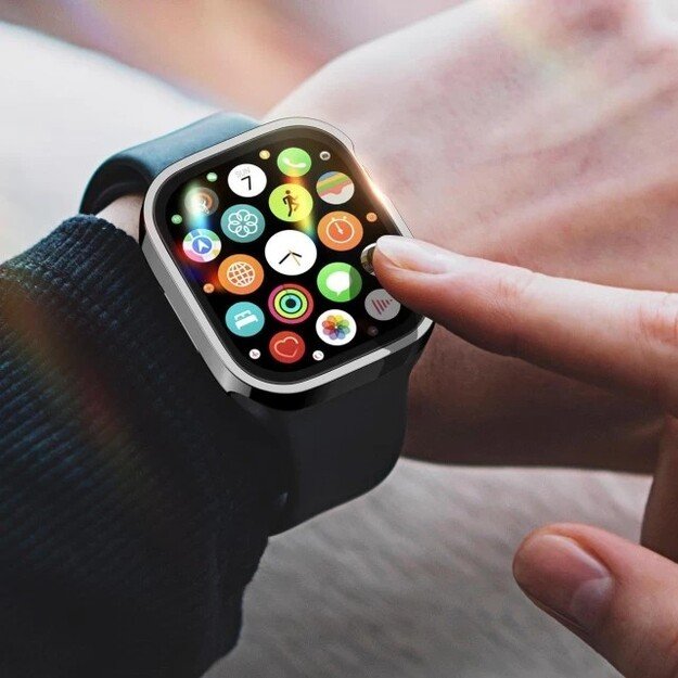 LCD apsauginis stikliukas/dėklas Dux Ducis Hamo Apple Watch 41mm juodas 2