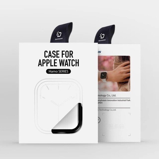 LCD apsauginis stikliukas/dėklas Dux Ducis Hamo Apple Watch 41mm juodas 4