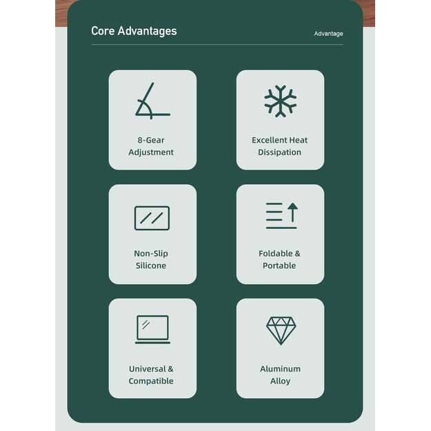 Sulankstomas ne&scaron;iojamo kompiuterio stovas Awei X26 sidabrinis 3