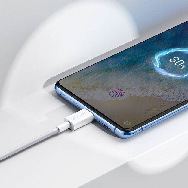 USB kabelis Baseus Superior i&scaron; USB į microUSB 2A 1.0m baltas CAMYS-02 4